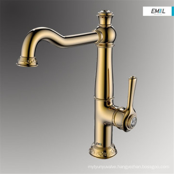 Kitchen classical golden kitchen faucets tap